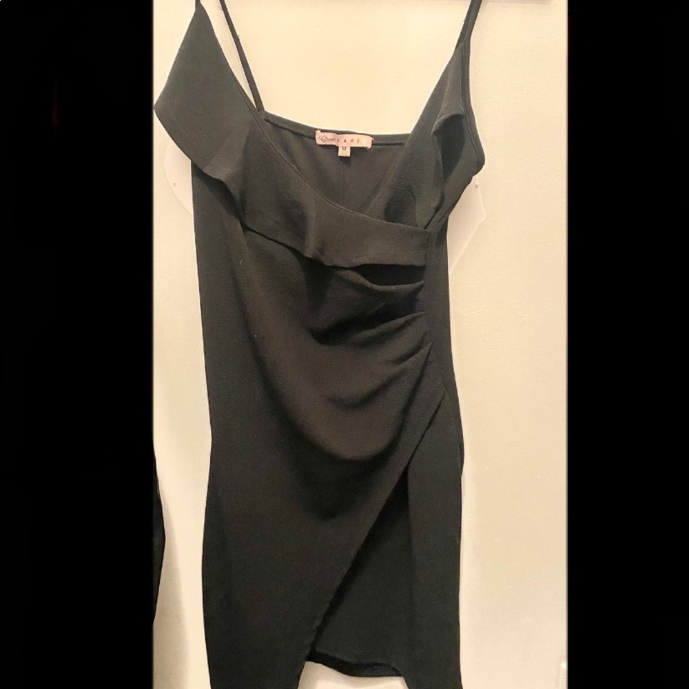Dillards black wrap dress